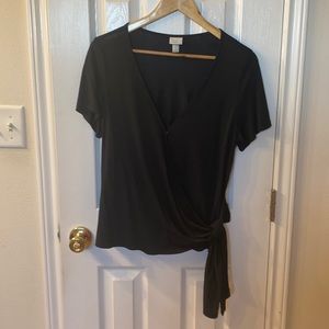 EUC medium wrap blouse
